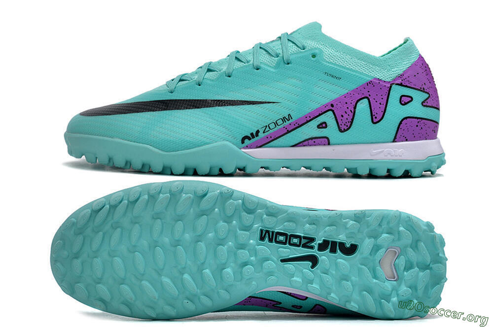 Nike Air Zoom Mercurial Vapor 15 Elite TF Football Shoes - Blue/Black/Purple 1