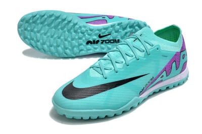 Nike Air Zoom Mercurial Vapor 15 Elite TF Football Shoes - Blue/Black/Purple