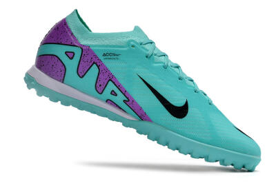 Nike Air Zoom Mercurial Vapor 15 Elite TF Football Shoes - Blue/Black/Purple