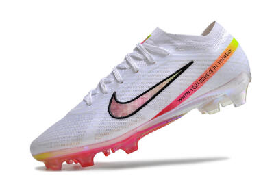 Nike Air Zoom Mercurial Vapor 15 Elite FG Football Boots - White/Pink/Black