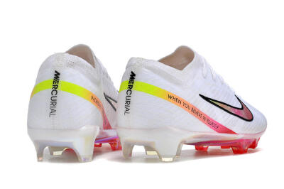 Nike Air Zoom Mercurial Vapor 15 Elite FG Football Boots - White/Pink/Black