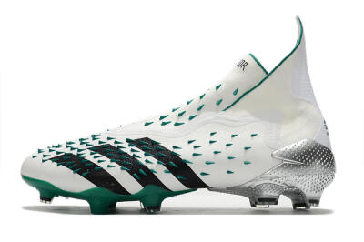 Adidas Predator Freak+ FG Football Boots - White/Black/Green