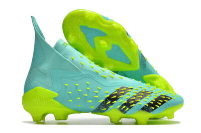 Adidas Predator Freak+ FG Football Boots - Blue/Black/Green