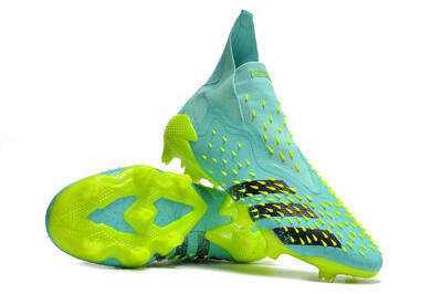 Adidas Predator Freak+ FG Football Boots - Blue/Black/Green