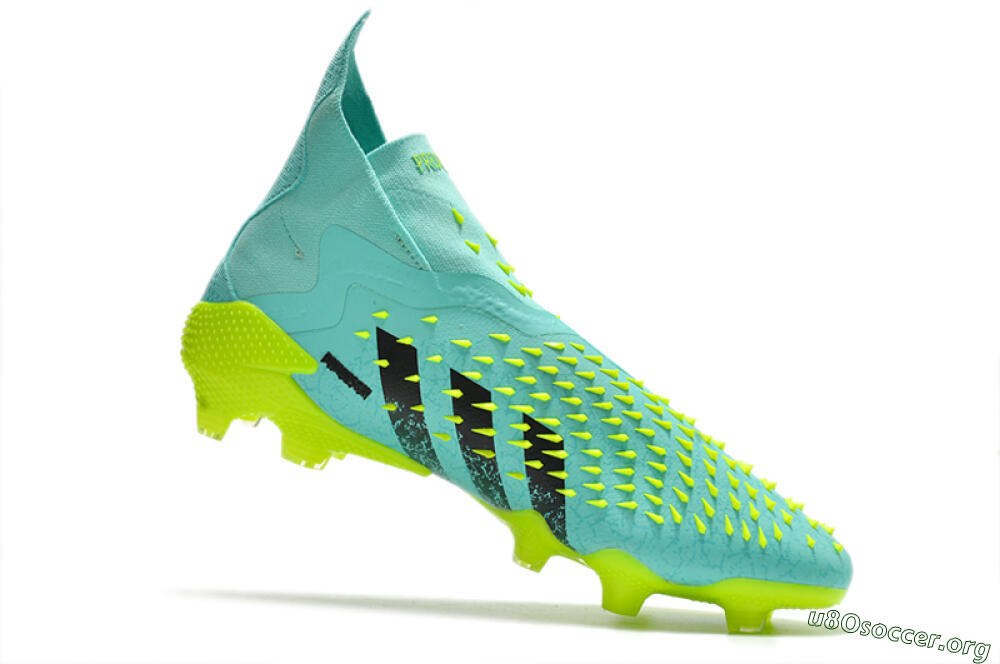 Adidas Predator Freak+ FG Football Boots - Blue/Black/Green 4