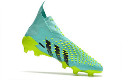 Adidas Predator Freak+ FG Football Boots - Blue/Black/Green