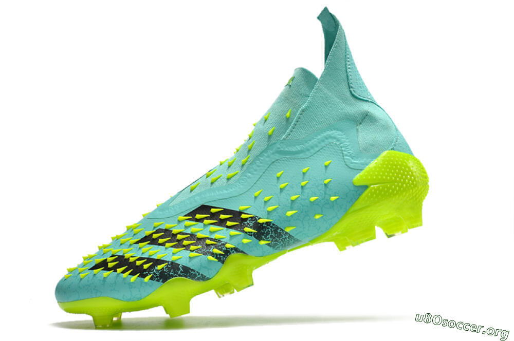 Adidas Predator Freak+ FG Football Boots - Blue/Black/Green 5