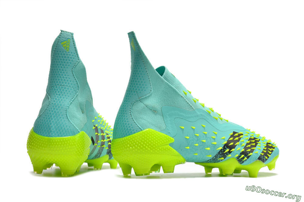 Adidas Predator Freak+ FG Football Boots - Blue/Black/Green 6