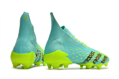 Adidas Predator Freak+ FG Football Boots - Blue/Black/Green