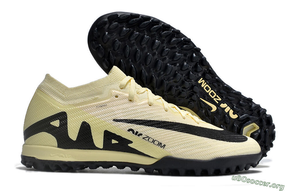 Nike Air Zoom Mercurial Vapor 15 Elite TF Football Shoes - Beige/Black 2