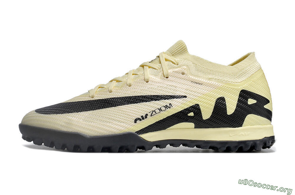 Nike Air Zoom Mercurial Vapor 15 Elite TF Football Shoes - Beige/Black 3