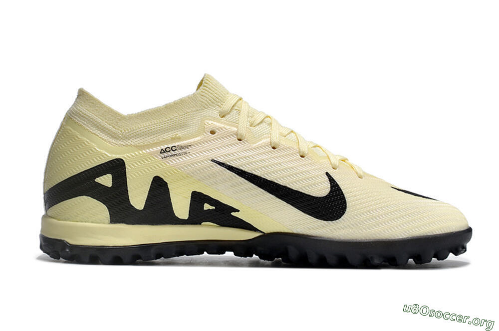Nike Air Zoom Mercurial Vapor 15 Elite TF Football Shoes - Beige/Black 5
