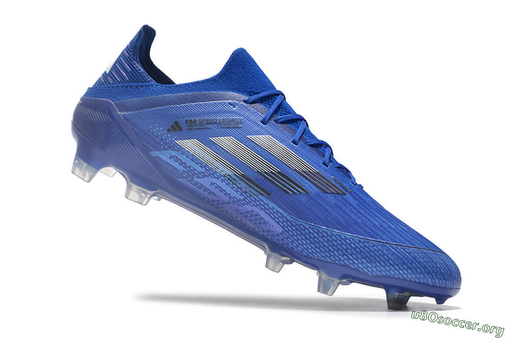 Adidas F50 Adizero FG Football Boots - Blue/Silver/Black 4