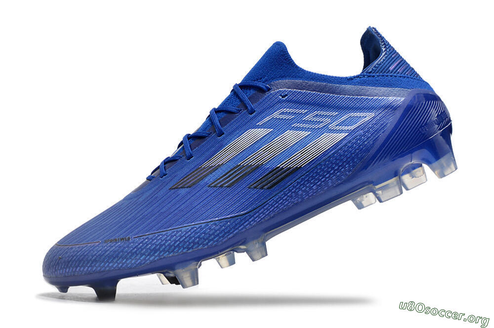 Adidas F50 Adizero FG Football Boots - Blue/Silver/Black 5