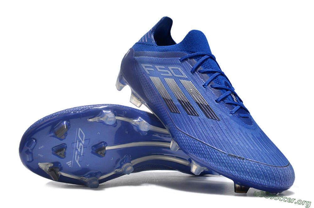 Adidas F50 Adizero FG Football Boots - Blue/Silver/Black 0