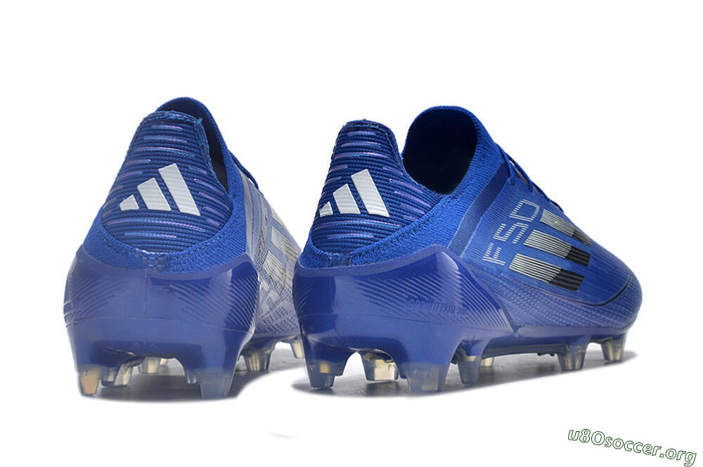 Adidas F50 Adizero FG Football Boots - Blue/Silver/Black 6
