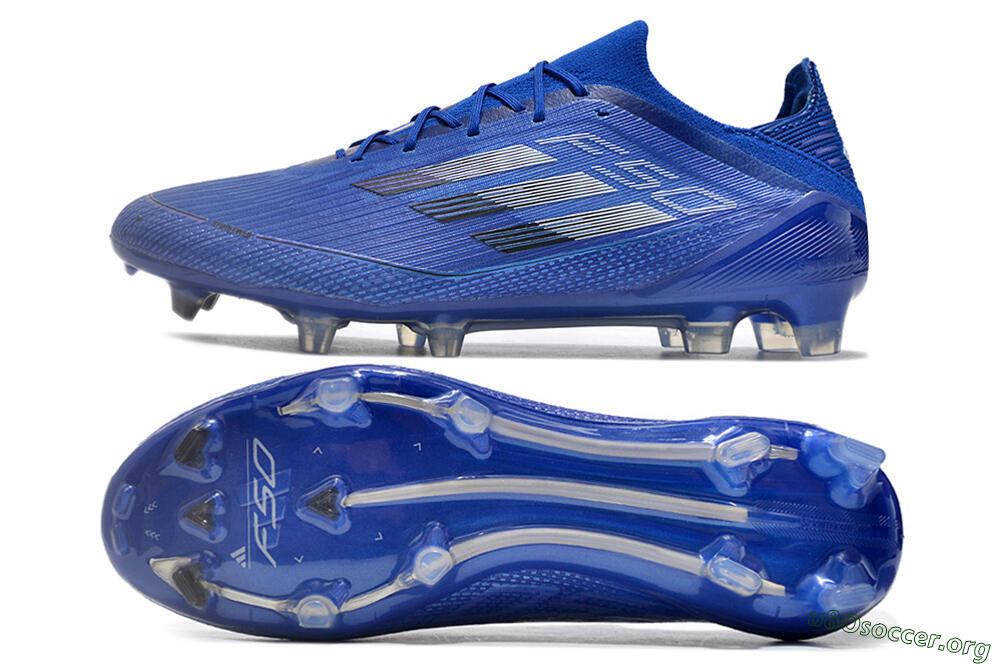Adidas F50 Adizero FG Football Boots - Blue/Silver/Black 1