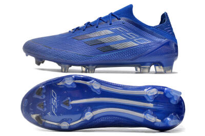 Adidas F50 Adizero FG Football Boots - Blue/Silver/Black