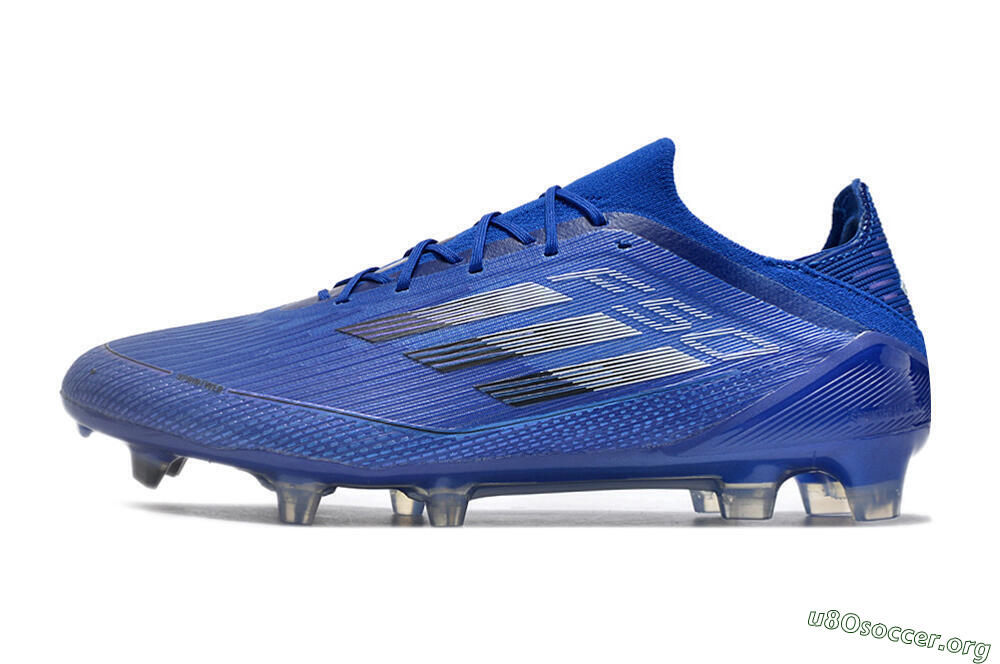 Adidas F50 Adizero FG Football Boots - Blue/Silver/Black 3