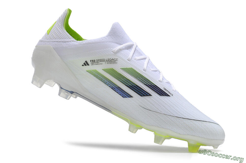 Adidas F50 Adizero FG Football Boots - White/Black/Yellow 4