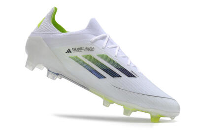 Adidas F50 Adizero FG Football Boots - White/Black/Yellow