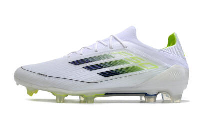 Adidas F50 Adizero FG Football Boots - White/Black/Yellow