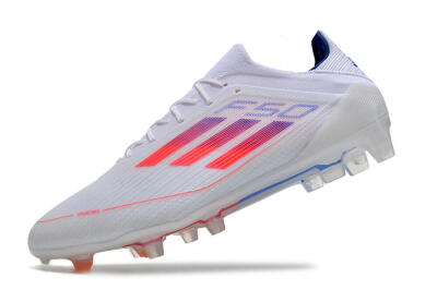 Adidas F50 Adizero FG Football Boots - White/Red/Blue