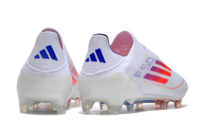 Adidas F50 Adizero FG Football Boots - White/Red/Blue
