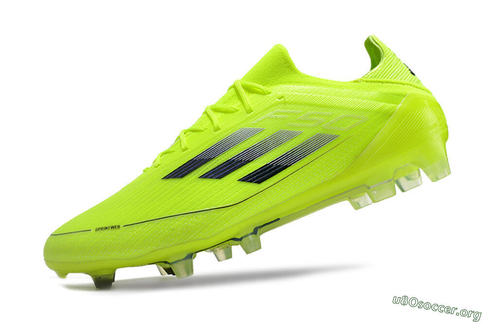 Adidas F50 Adizero FG Football Boots - Yellow/Black 5