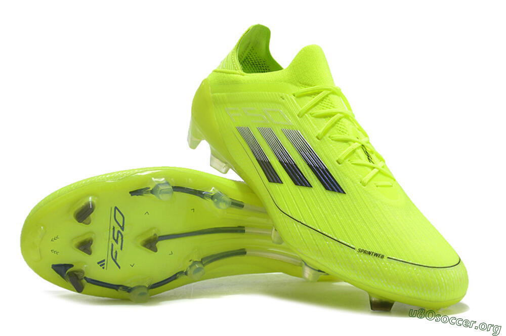 Adidas F50 Adizero FG Football Boots - Yellow/Black 0