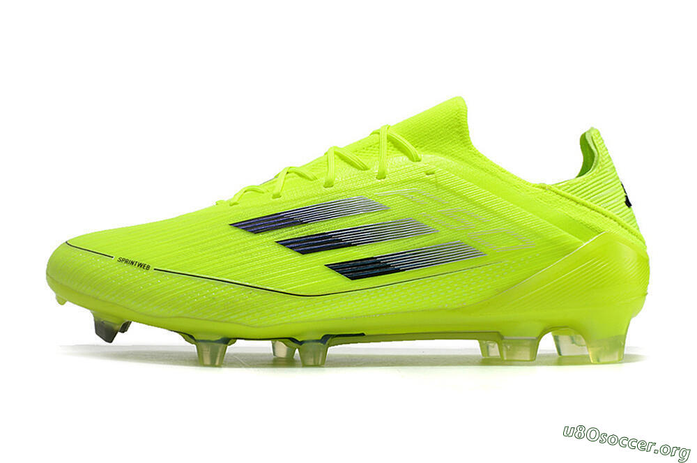 Adidas F50 Adizero FG Football Boots - Yellow/Black 3
