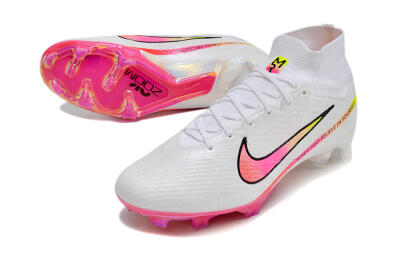 Nike Air Zoom Mercurial Superfly 9 Elite FG Football Boots - White/Pink/Black