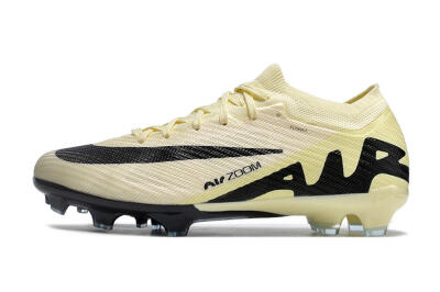 Nike Air Zoom Mercurial Vapor 15 Elite FG Football Boots - White/Black/Beige
