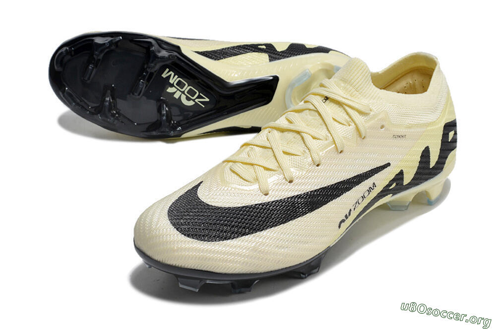 Nike Air Zoom Mercurial Vapor 15 Elite FG Football Boots - White/Black/Beige 0