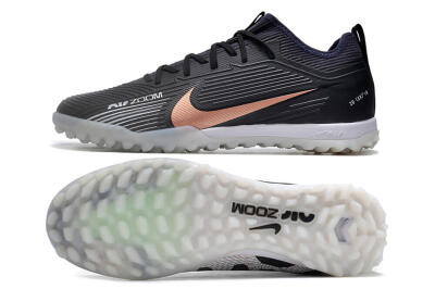 Nike Air Zoom Mercurial Vapor 15 Pro TF Football Shoes - Black/Gold/White