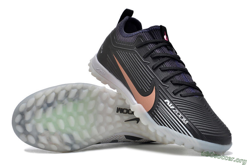 Nike Air Zoom Mercurial Vapor 15 Pro TF Football Shoes - Black/Gold/White 0