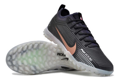Nike Air Zoom Mercurial Vapor 15 Pro TF Football Shoes - Black/Gold/White