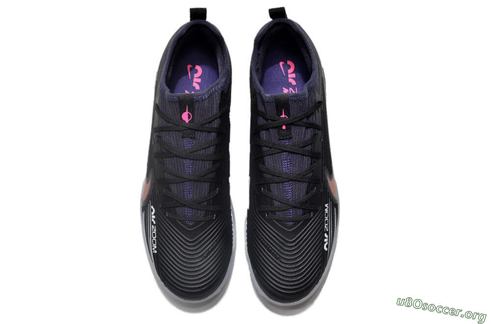 Nike Air Zoom Mercurial Vapor 15 Pro TF Football Shoes - Black/Gold/White 4