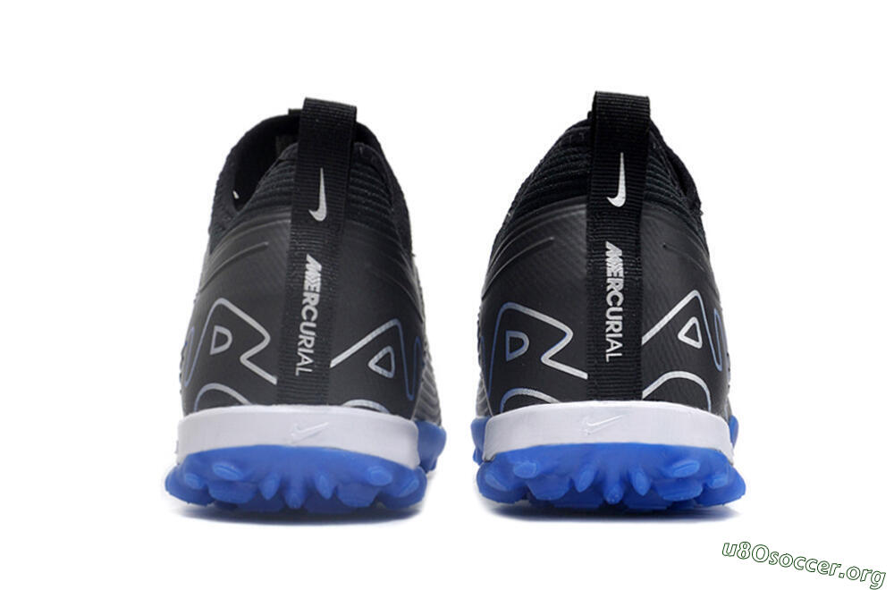 Nike Air Zoom Mercurial Vapor 15 Pro TF Football Shoes - Black/White/Blue 5