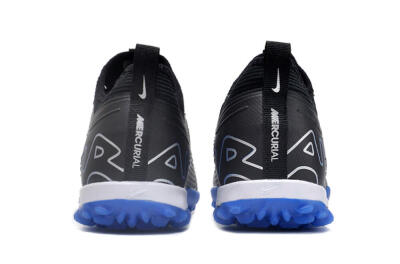 Nike Air Zoom Mercurial Vapor 15 Pro TF Football Shoes - Black/White/Blue