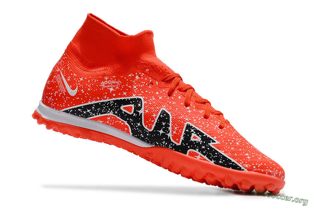 Nike Air Zoom Mercurial Superfly 9 Elite TF Football Shoes - Red/White/Black 4
