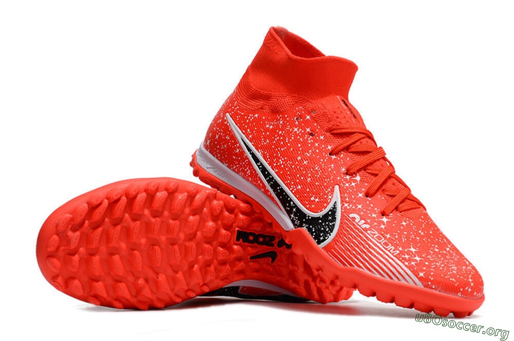 Nike Air Zoom Mercurial Superfly 9 Elite TF Football Shoes - Red/White/Black 0
