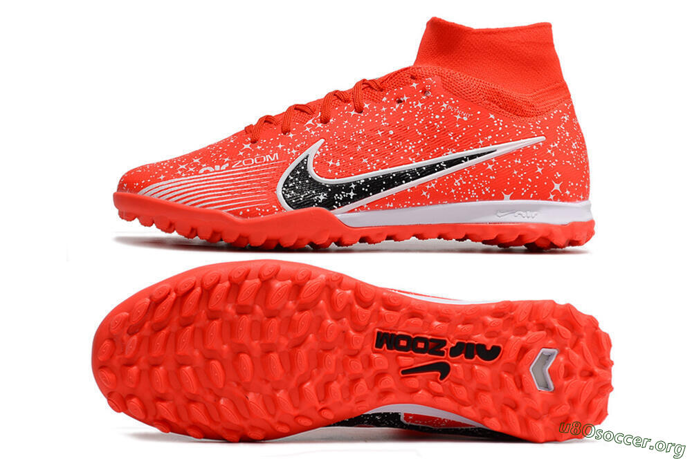 Nike Air Zoom Mercurial Superfly 9 Elite TF Football Shoes - Red/White/Black 1