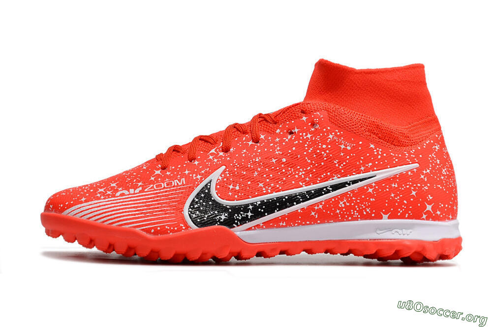 Nike Air Zoom Mercurial Superfly 9 Elite TF Football Shoes - Red/White/Black 3