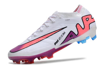 Nike AIR Zoom Mercurial Vapor 15 Elite FG Football Boots - White/Blue/Orange