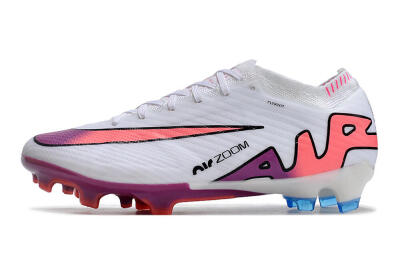 Nike AIR Zoom Mercurial Vapor 15 Elite FG Football Boots - White/Blue/Orange