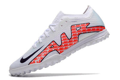 Nike Air Zoom Mercurial Vapor 15 Elite TF Football Shoes - White/Red/Black