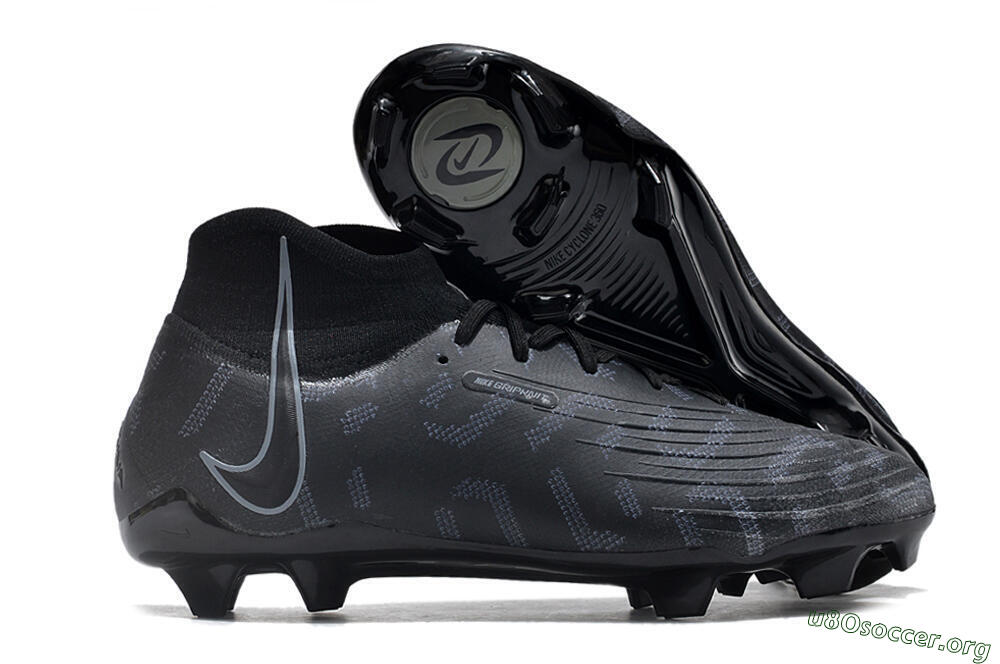 Nike Phantom Luna Elite NU FG Football Boots - Black/Grey 2