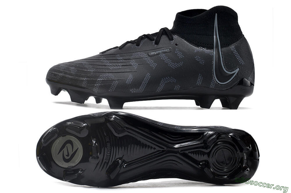 Nike Phantom Luna Elite NU FG Football Boots - Black/Grey 1