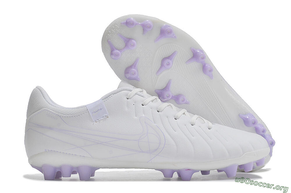 Nike Tiempo Legend X Academy AG Football Boots - White/Purple 2